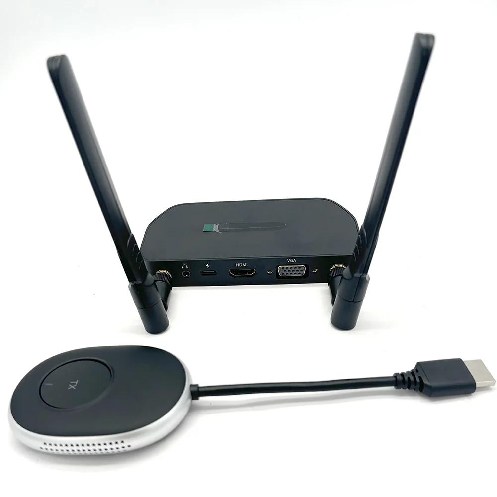 

Беспроводной переключатель-удлинитель, видеопередатчик, приемник 1080p, 50 м, HDMI VGA, адаптер двойного дисплея для телефона, ноутбука, ПК к ТВ-проектору