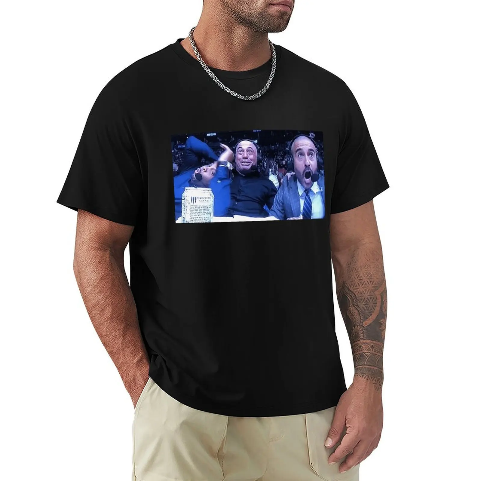 

Joe Rogan Reaction Meme T-Shirt Running Gym Short Sleeve Sports Tee