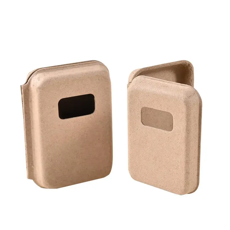 Pulp Box Originality Handmade Soap Packaging Box Open The Window Jewelry Box Biodegradable Environment Protection Package Carton