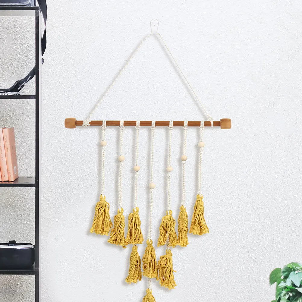 

8Pcs Wooden Hanging Rods Tapestry Holder Natural Wood DIY Wall Rods for Living Room Bedroom Office Dowels for Tapestries