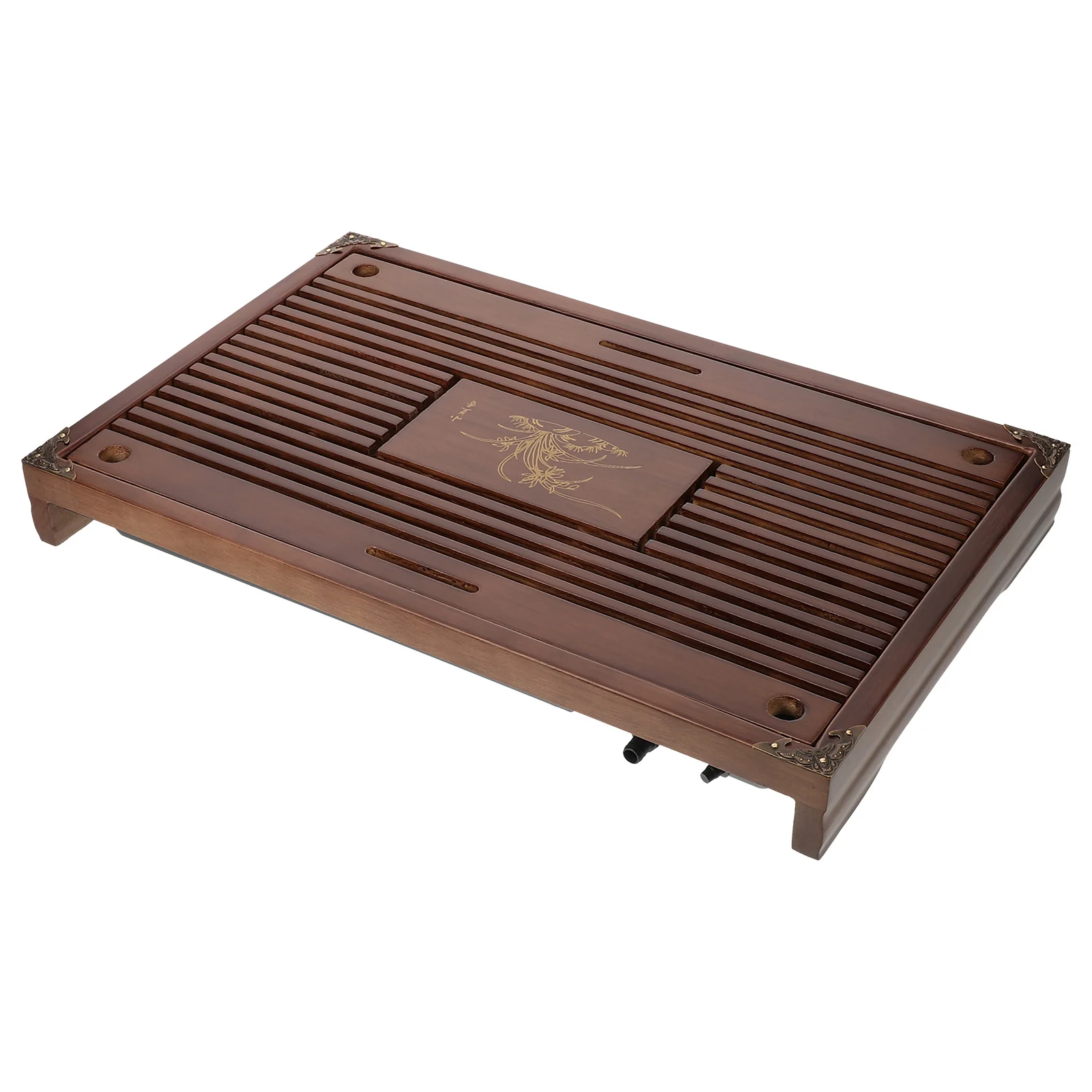

Natural Solid Wood Tea Tray Rectangular Teaware Serving Tray For Home Party Wedding Desktop Storage Plate Wooden Food