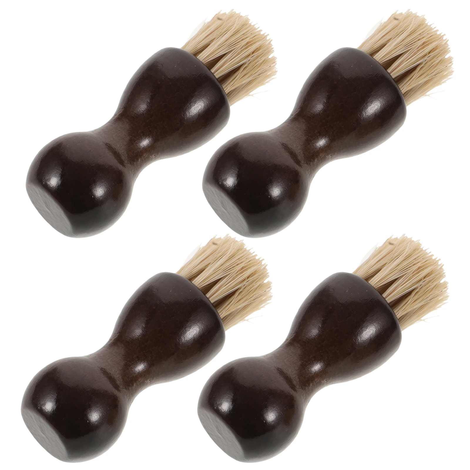 

4Pcs Shoe Brush Set Horsehair Polishing Cleaner Kit Suede Boot Care Brushes Horsehair Shoe Brush Boot Polish Kit