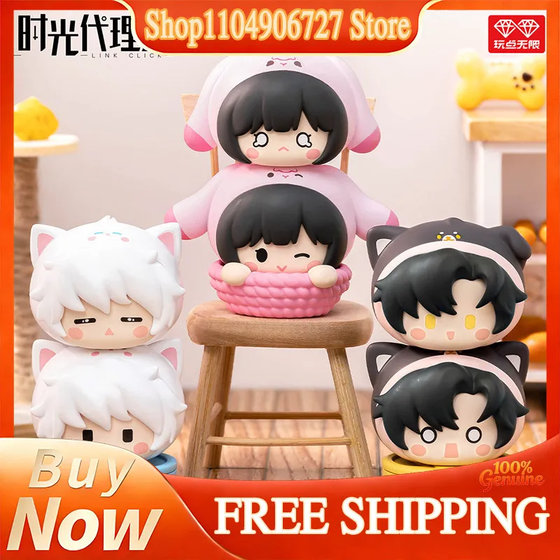 

Play Infinity Link Click Cute Pet Stacking Blind Box Genuine Anime Merch Trendy Toy Desk Ornament Collection for Anime Fans Gift