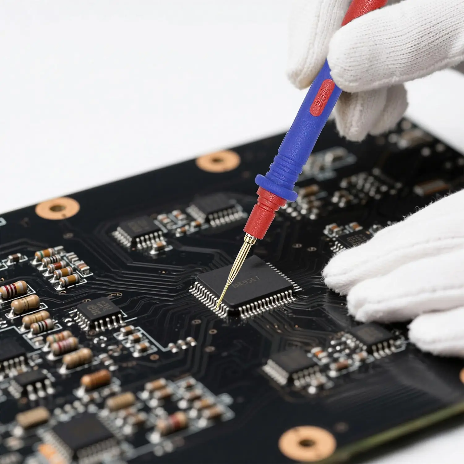 ZIBOO Multimeter Test Leads Kit KIT-17,Soft Silicone Test Leads Digital Multimeter Leads with Ultra-Sharp.