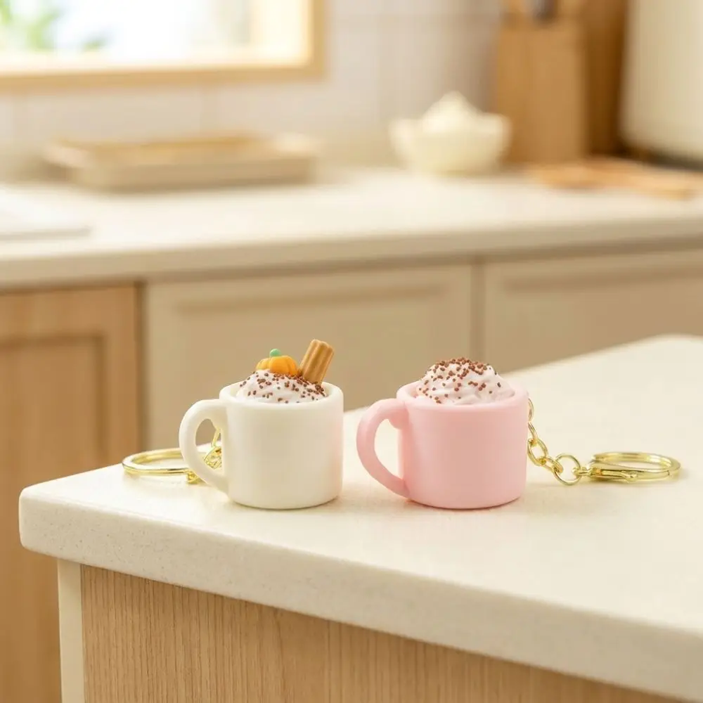 3D Printed Artificial Sundae Mug Clicker Mug Shaped Coffee Cup Simulated Ice Cream Fidget Keychain Mechanical Click Click Sound
