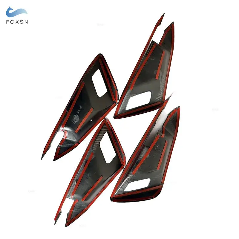 

Carbon Fiber Texture Decoration Car Inner Door Handle Bowl Cover Frame Trim For Audi A3 8Y 2021 2022 Sedan Interior Accessories