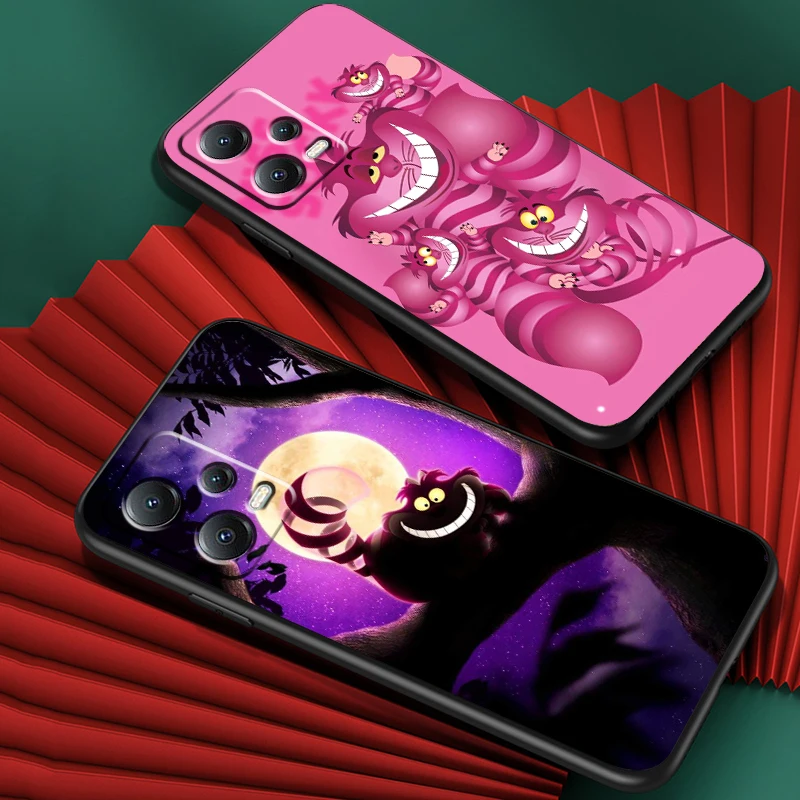 Disney Alice Cute Cartoon For Xiaomi Redmi Note 13 12R 12 12S Turbo 11 11T 11S 10 10S Pro Plus 5G Black TPU Phone Case