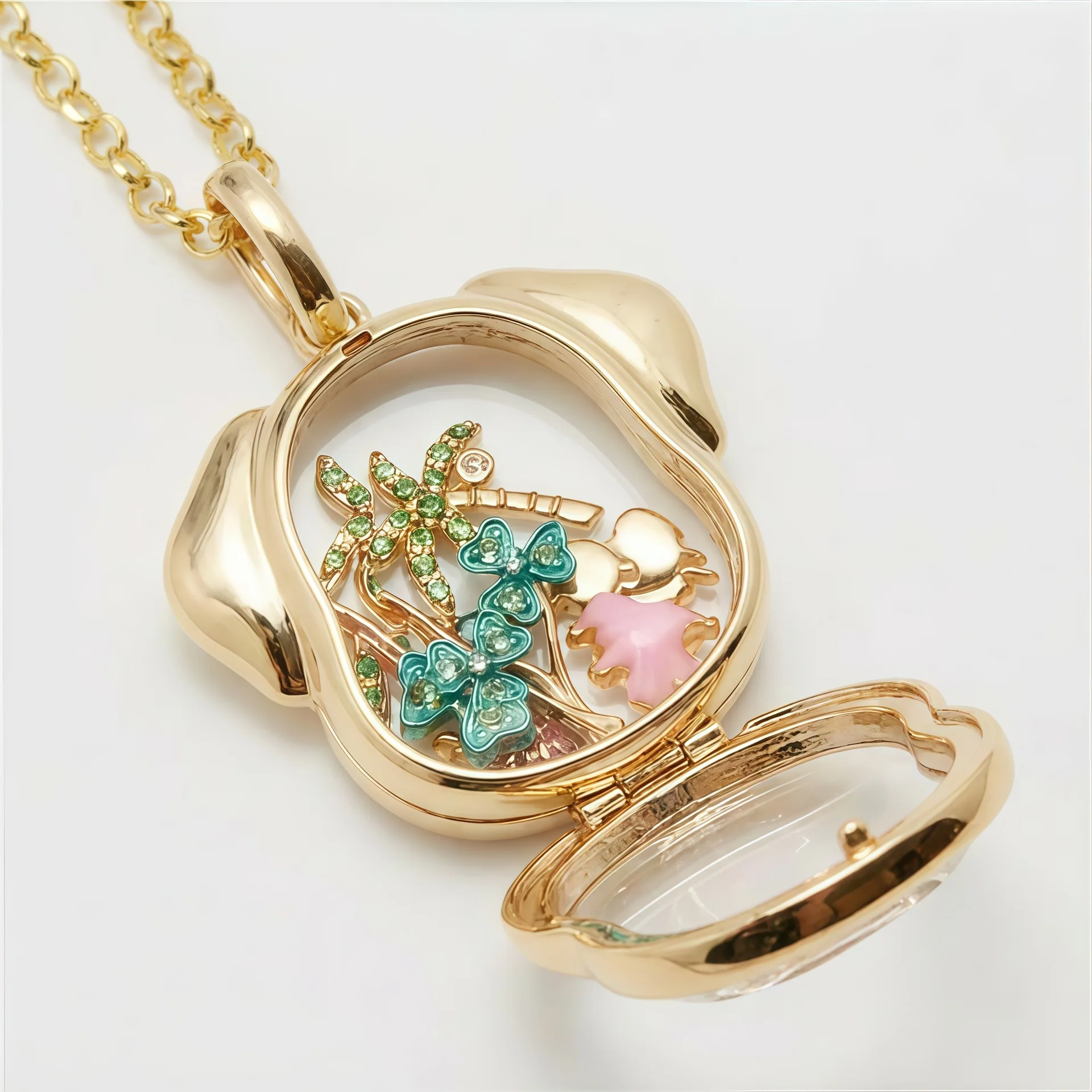 Vergoldete Kupferkette Anhänger DIY Charm-Set Haustier-Gedenk-Halskette Schmuckherstellung Geschenk für Frauen – Detail 5