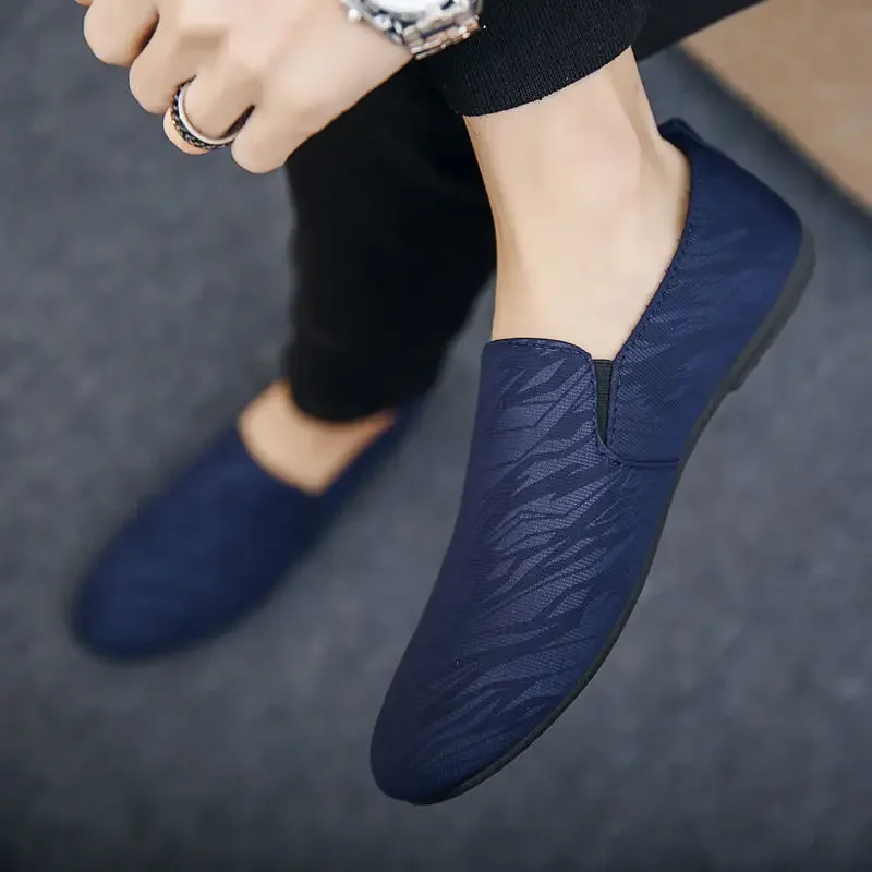 รองเท้าหนังผู้ชาย Flat SLIP-ON Legitimate สบาย CLASSIC Original ราคาถูก Clearance จัดส่งฟรีสังคมชายรองเท้าสบายๆ