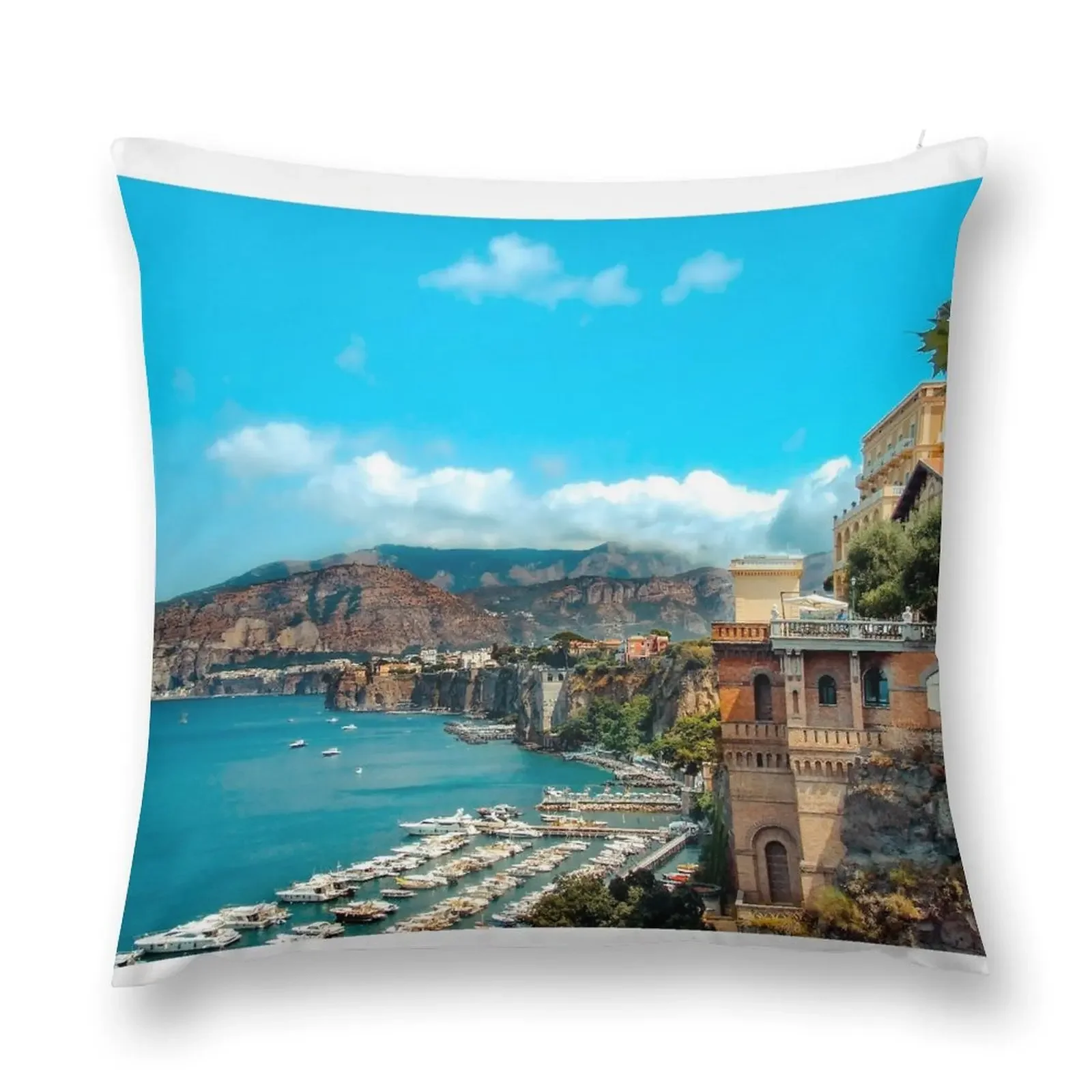 Capri Italy, Ocean Views Throw Pillow Christmas Covers Plaid Sofa Luxury Pillow Cover pillow cover luxury