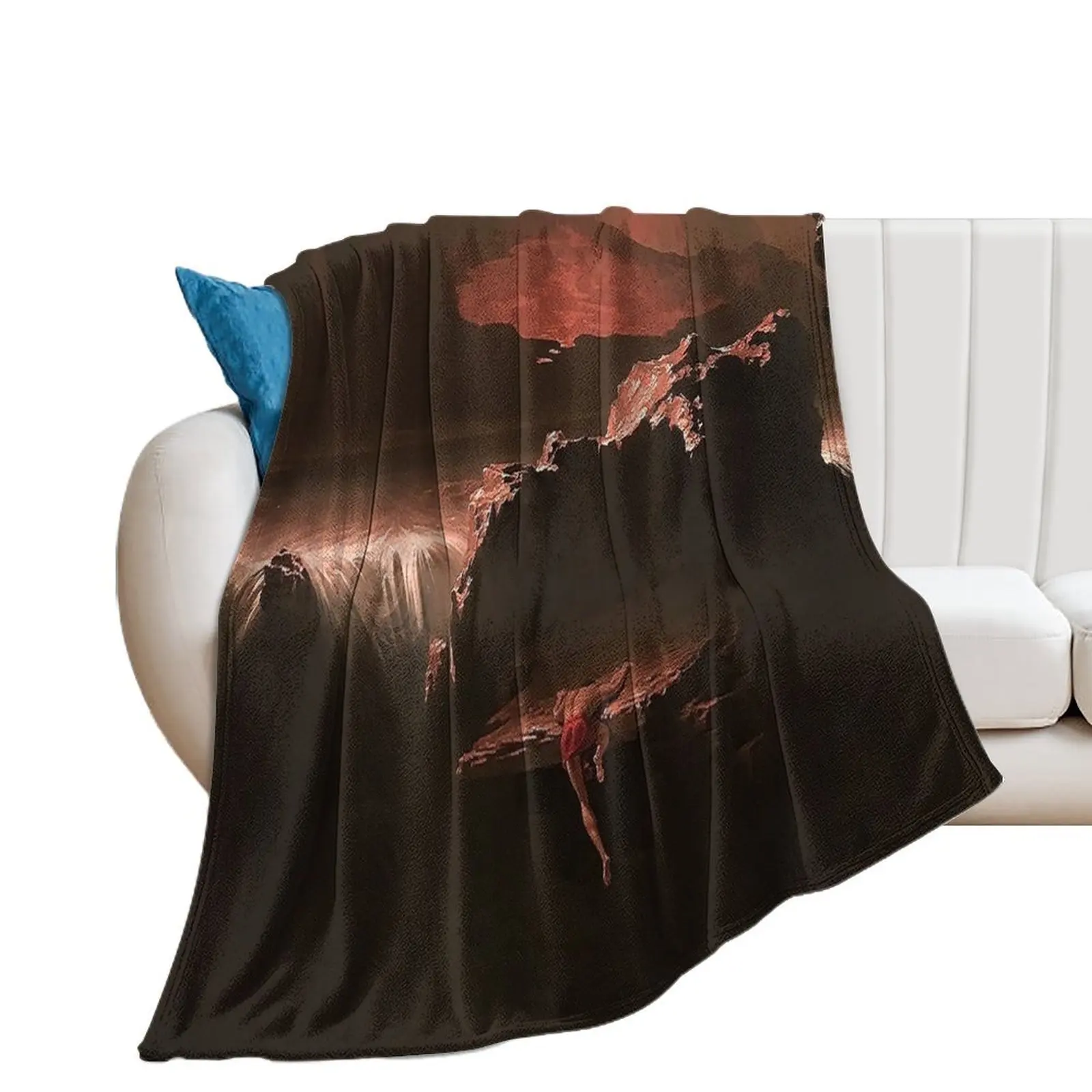 

Sadak in Search of the Waters of Oblivion - John Martin - 1812 Throw Blanket Blankets For Baby Multi-Purpose Blankets