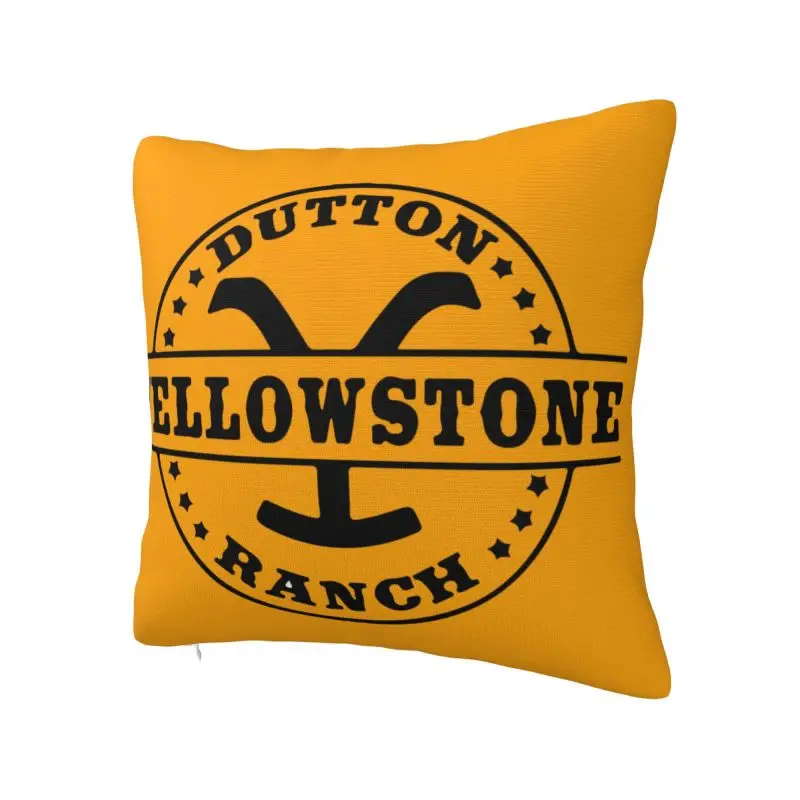 Dutton Ranch Yellowstone Throw Pillow Sofa Luxury Cushion Cover Velvet Pillowcase