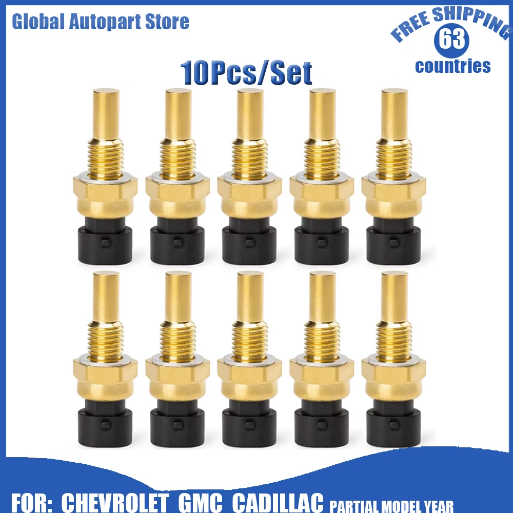 10PCS 15326388 Engine Water Coolant Temperature Sensor For GM For GMC TPI TBI LT1 LS1 LS2 4.8 5.3 6.0 5.7 15369305 2112-3851010