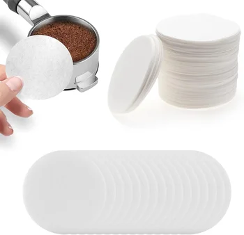 500Pc Coffee Paper Filter ，51mm/54mm Unbleached Espresso Filter Puck Screen Portafilter Paper Compatible with Breville Barista, 1