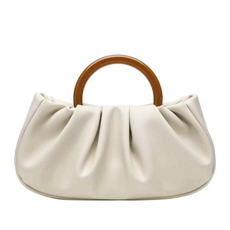 

Женская летняя новая сумка-облако, модная и модная ручная маленькая сумка, сложенная одинарная модная сумка с верхней ручкой