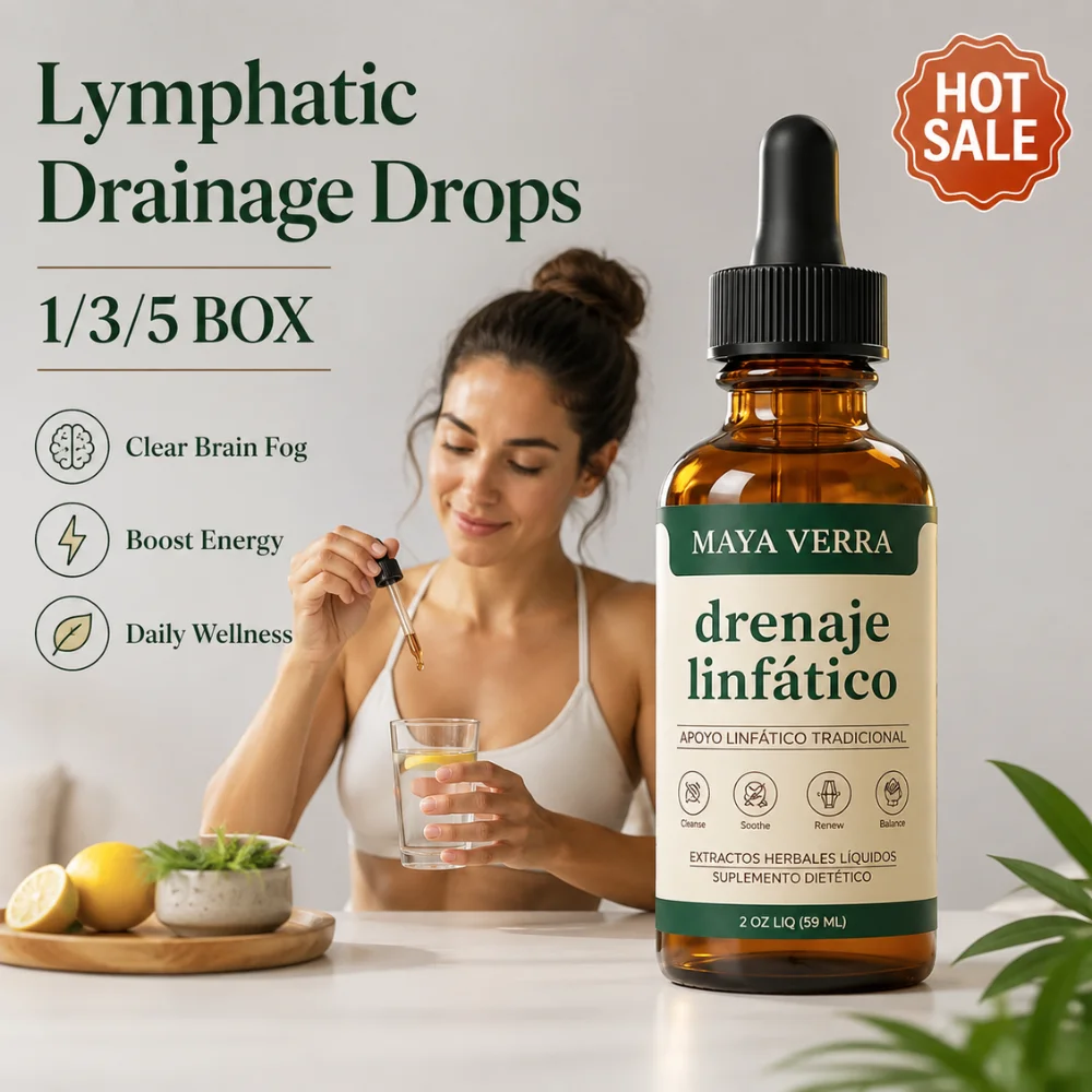 59ml Lymphatic Drainage Drops Natural Herbal Liquid Honey Flavor Fluid Balance Swelling Support Daily Wellness Supplement