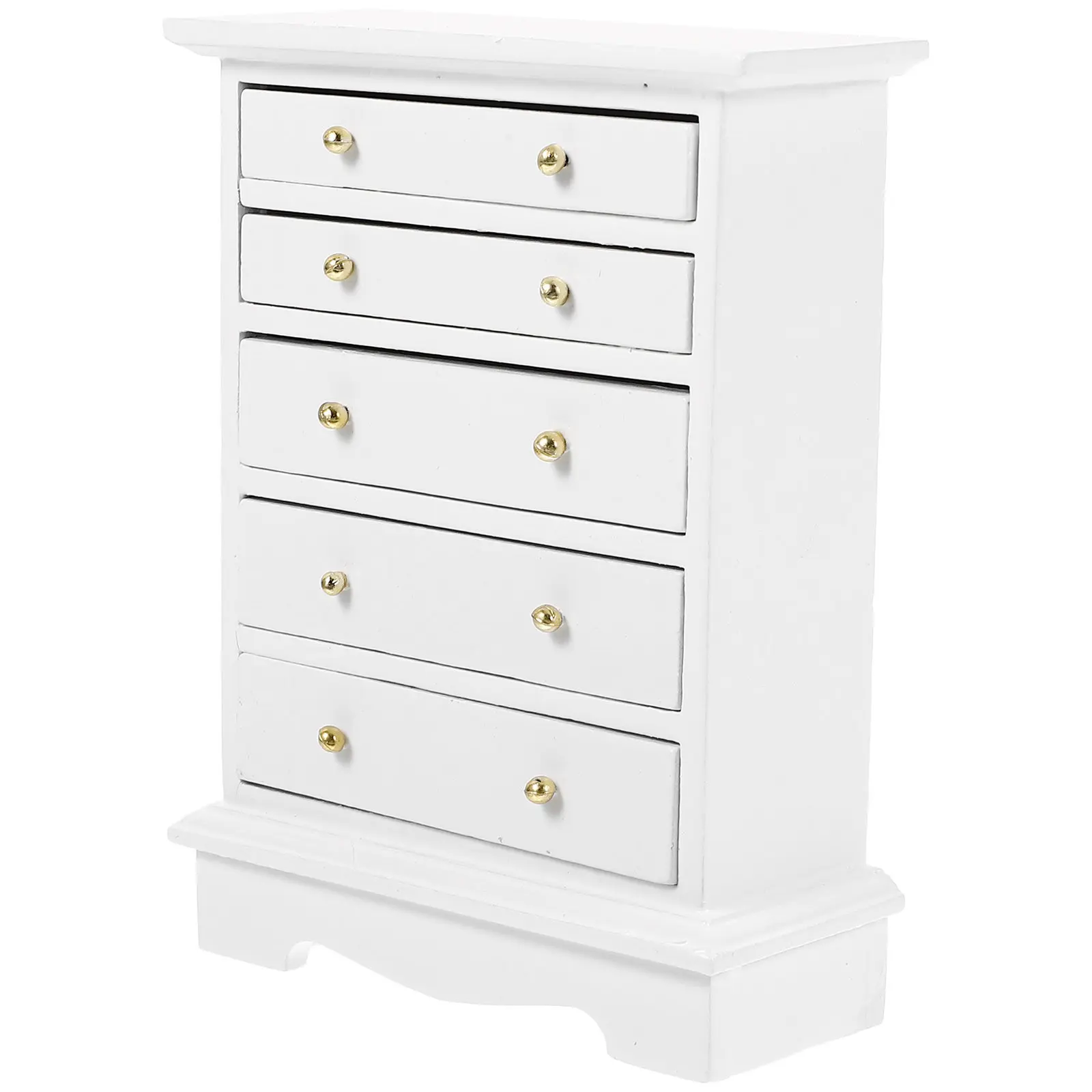 

Authentic Mini Wooden Cabinet 1:12 Scale Miniature Furniture for Dollhouse Interiors Natural Wood Tone Storage Solution Tiny