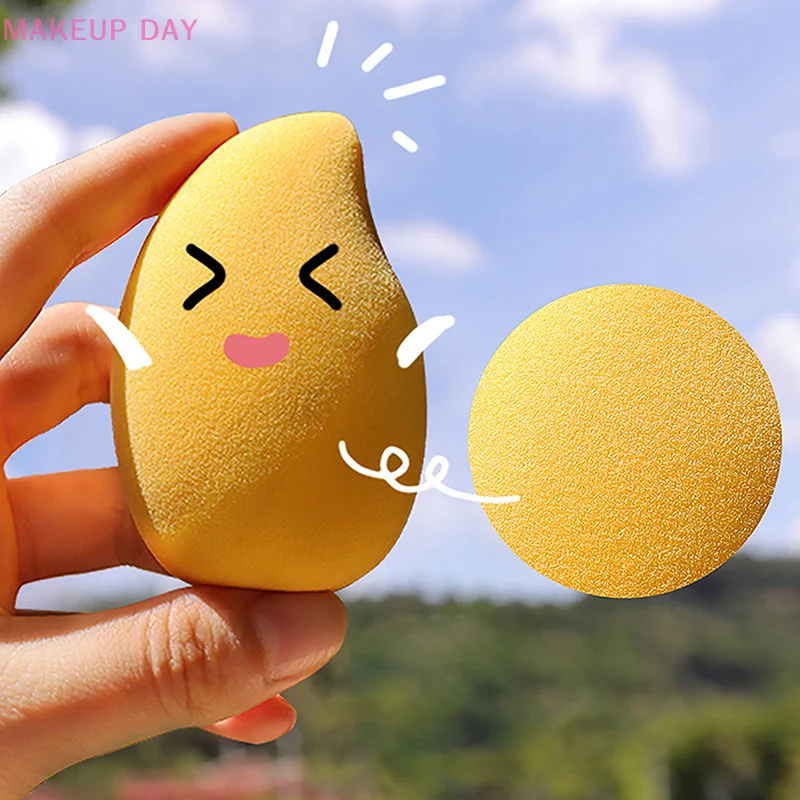 Mango Beauty Egg Cosmetic Puff Powder Puff Foundation Puff Portable Make Up Tool Soft Facial Sponges Girls Women Makeup Gift