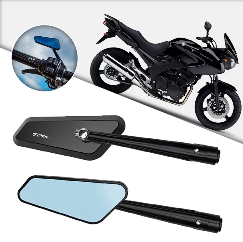 CNC Aluminum Motorcycle Rear View Mirror Side Wing Rearview Reflector Mount For TDM850 TDM900 TDM 850 900 Motorcycle Accessories