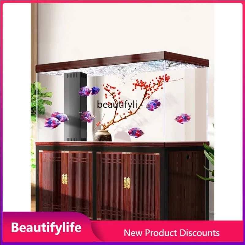 

V3286 Арована танк профессионального класса для гостиной среднего и большого нижнего фильтра, интеллектуальный напольный аквариум без воды, aqujekt