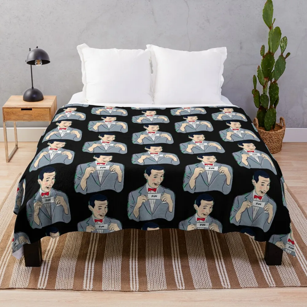 

Peewee Herman Throw Blanket Foldable Soft Warm Blanket for Outdoor Use