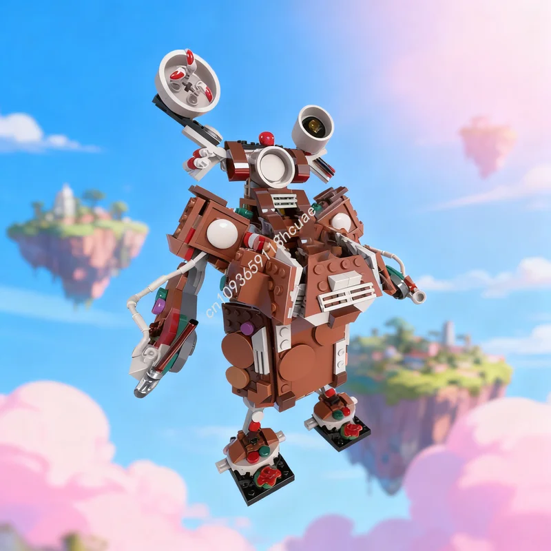 

456pcs MOC Robot Mech Gingerbread Star Battle Model Building Blocks Toy Construction Idea Education Christmas Gifts Assemble