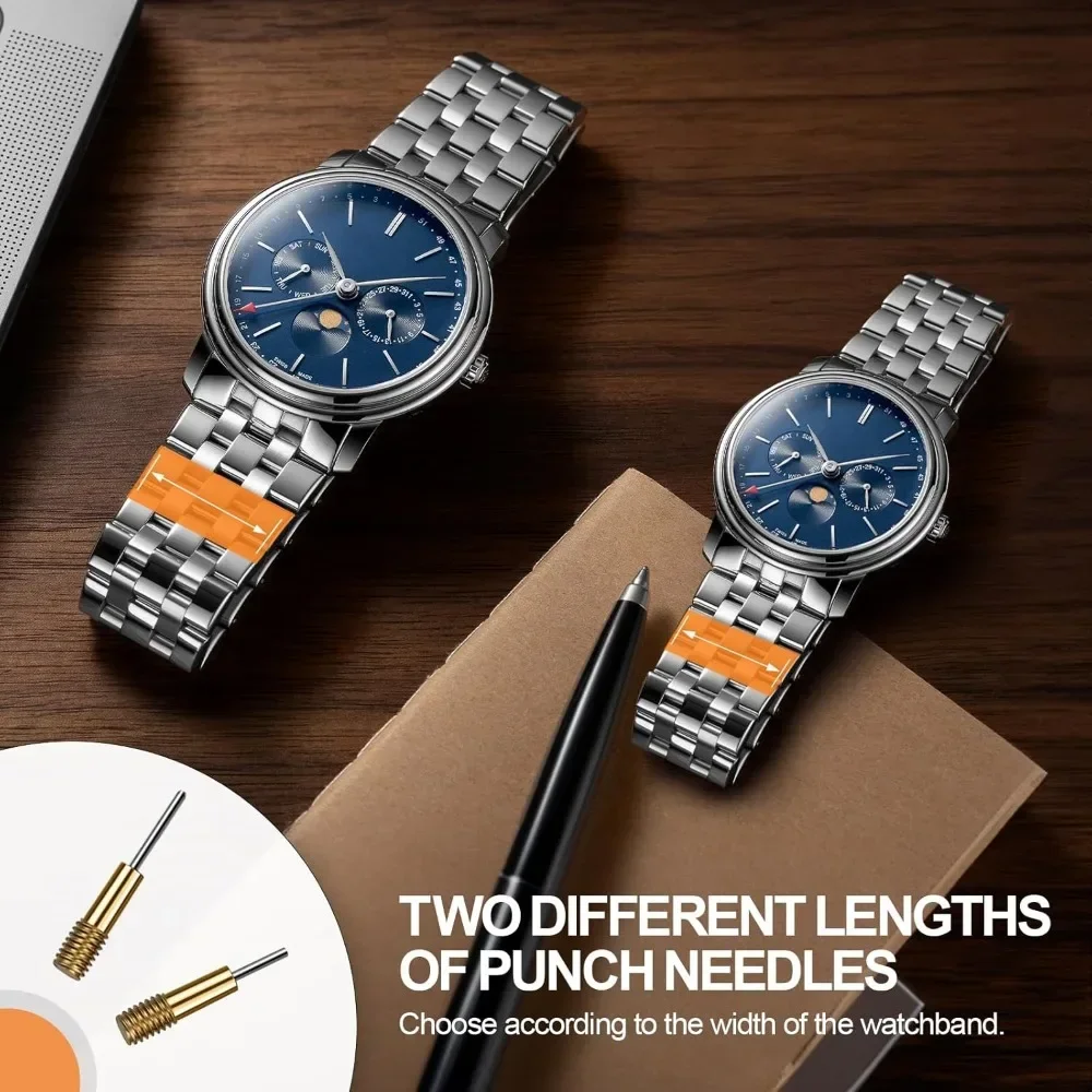 Watch Link Removal Kit Resizing Tool For Bracelet Adjustment&Replacement,Pin Remover For Sizing Strap Watch Adjuster Strap Tools