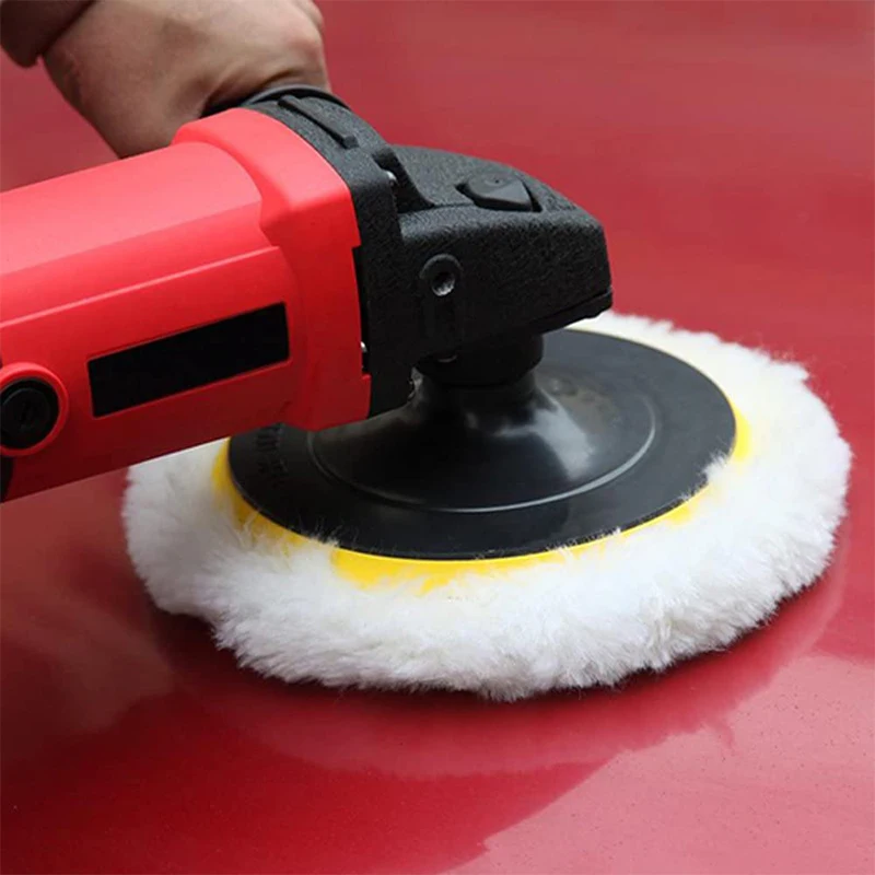 5 Sizes Car Wool Polish Pad Disc Car Waxing Polishing Buffing Cars Paint Care Polisher Pads Auto Washing Cleaning Accessories