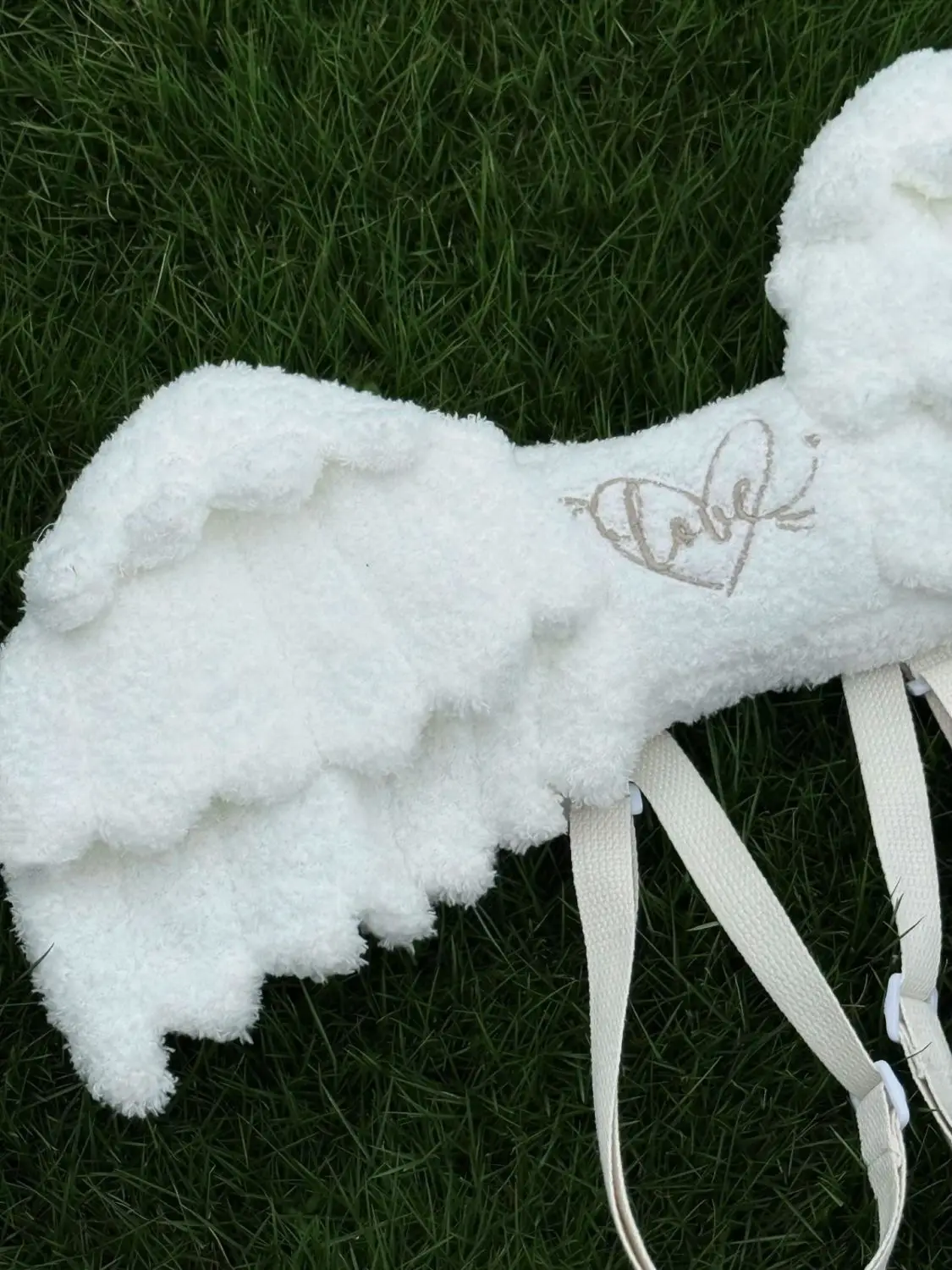 حقيبة ظهر صغيرة للفتيات "أجنحة الملاك" حقيبة ظهر مزخرفة أنيقة للنساء #6