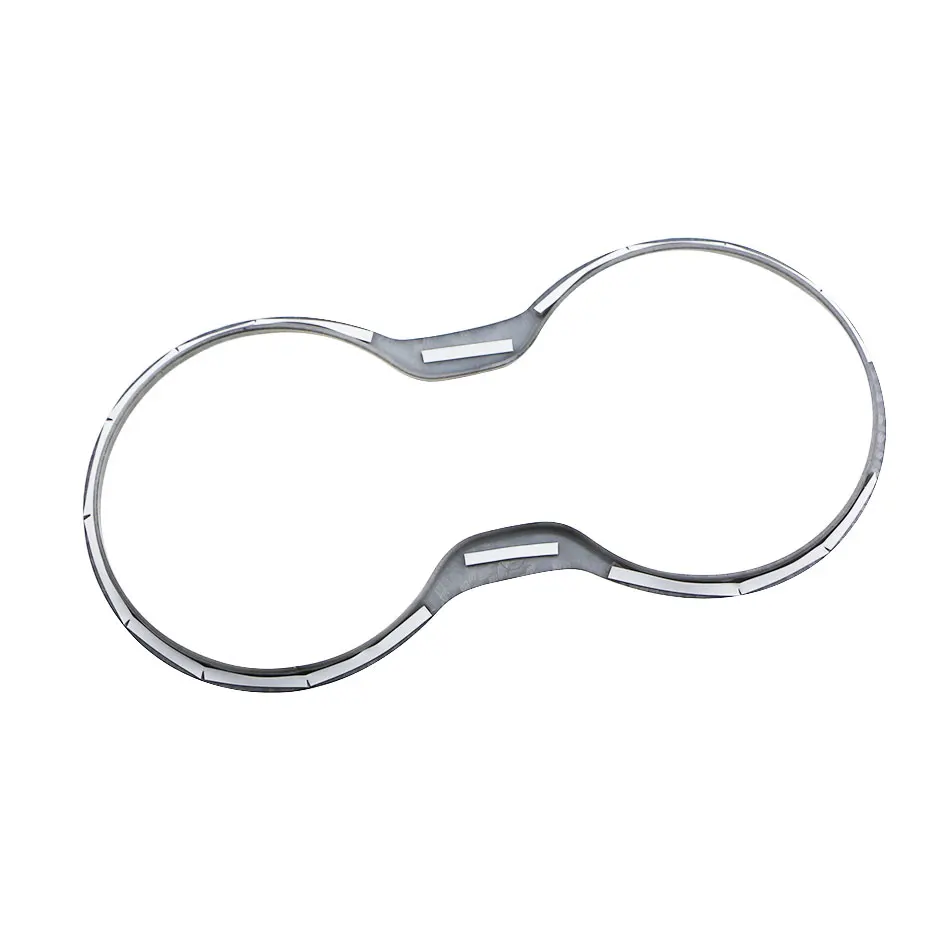 Car ABS Chrome Front Water Cup Holder Panel Cover Trim for Jeep New Compass 2017 - 2019 Inner Decoration Stickers  Accessories view 6