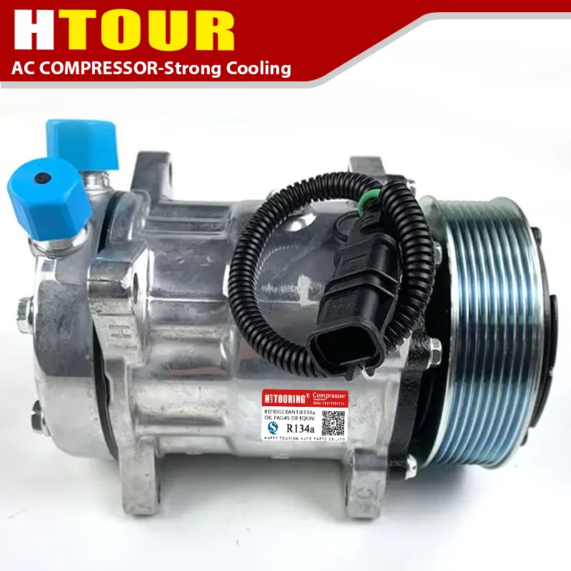 

Компрессор кондиционера переменного тока SD7H15 для грузовика Man TGA TGX TGS 51779707028 81619066012 8FK351135-141 TSP0155813 4SEASONS 68220 51-0360