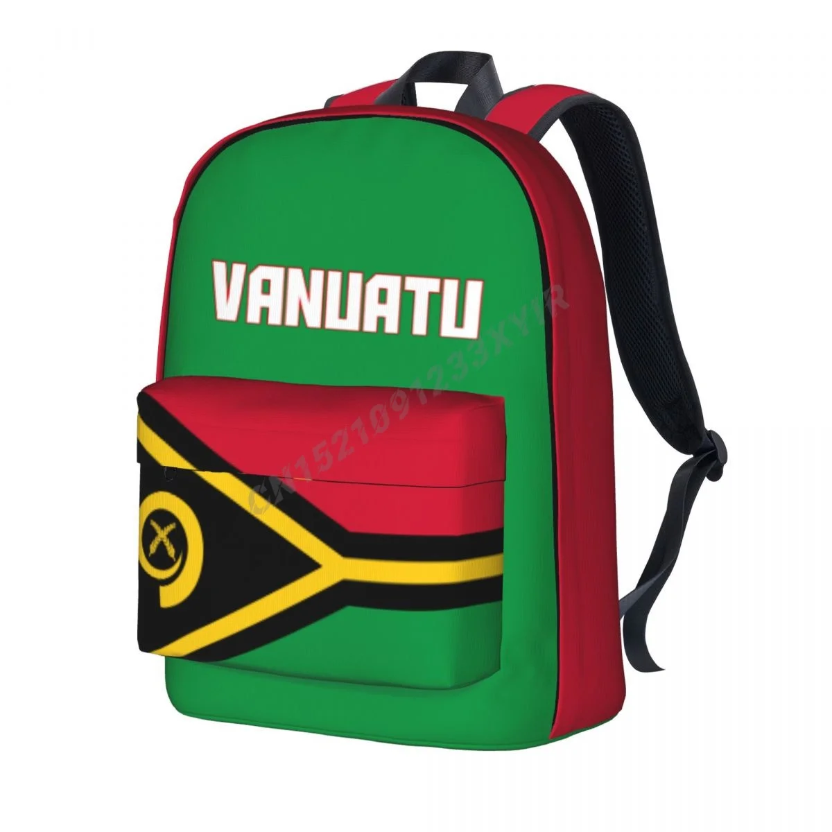Unisex Backpack Vanuatu Flag Vanuatuan Stitch Schoolbag Messenger Bag Case Laptop Travel Bag Mochila Gift