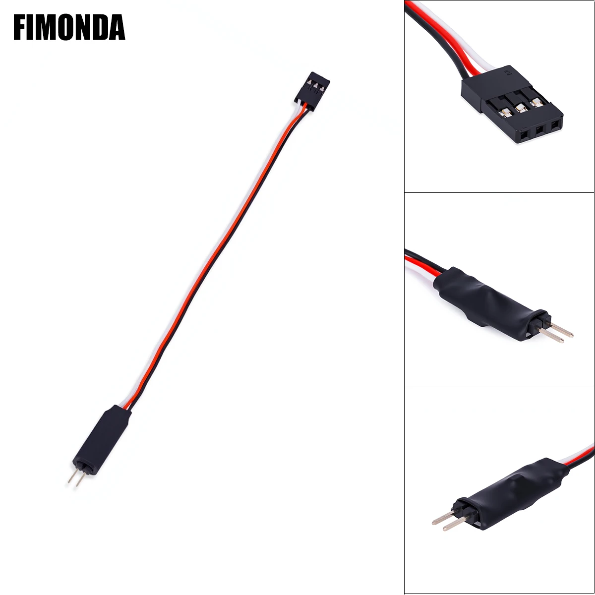 RC Light Controller Switch with 175mm Wire for LED, Fits SCX24 TRX4M TRX4 SCX10 Capra UTB18, 1/24-1/6 Scale