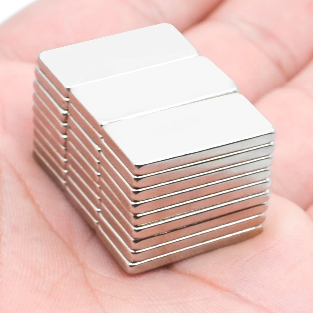 50Pcs 20x10x2 Neodymium Magnet 20mm x 10mm x 2 N35 NdFeB Block Super Powerful Strong Permanent Magnet   imanes