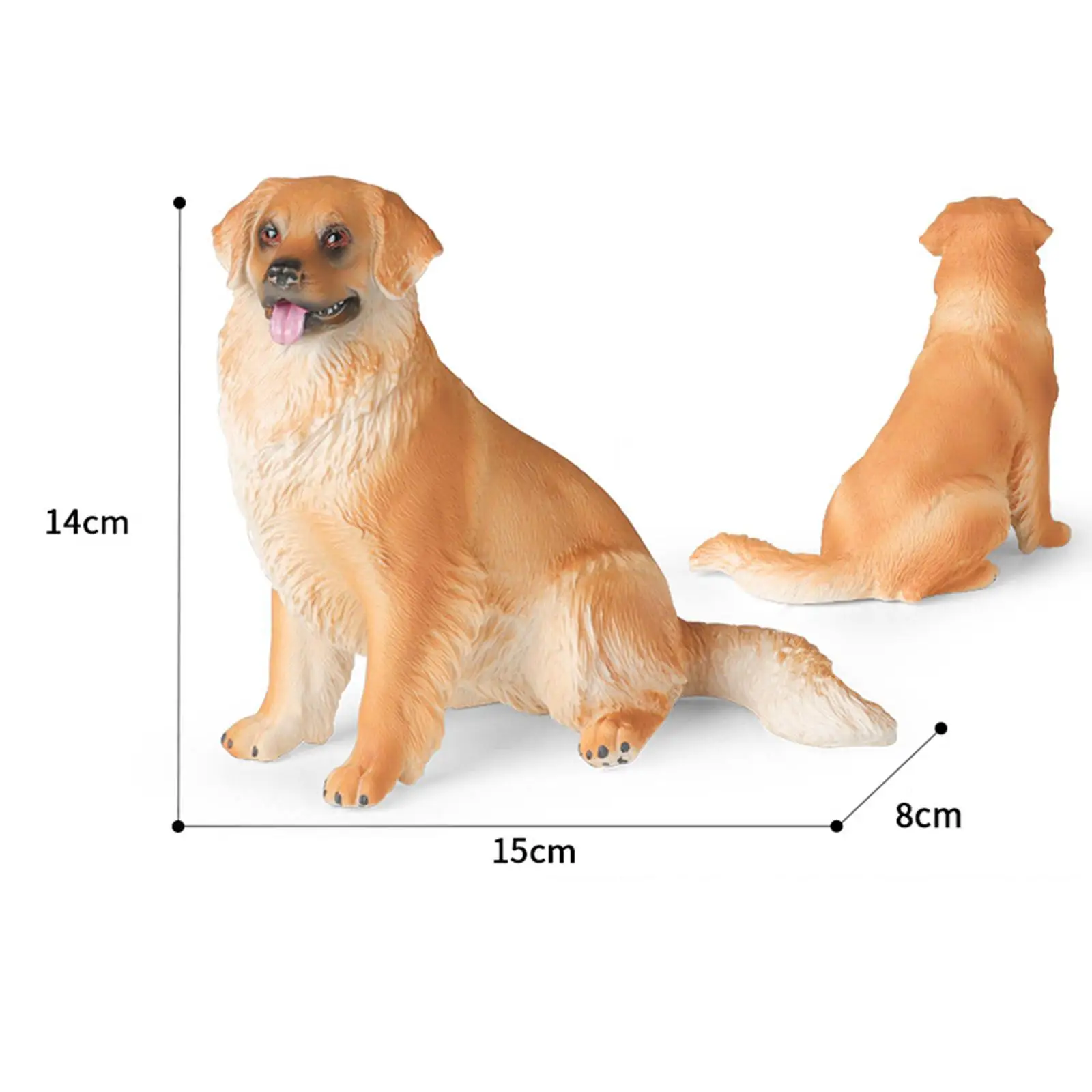 Lifelike Dog Sculpture Birthday Gifts Ornament Miniature Toys Dog Statue