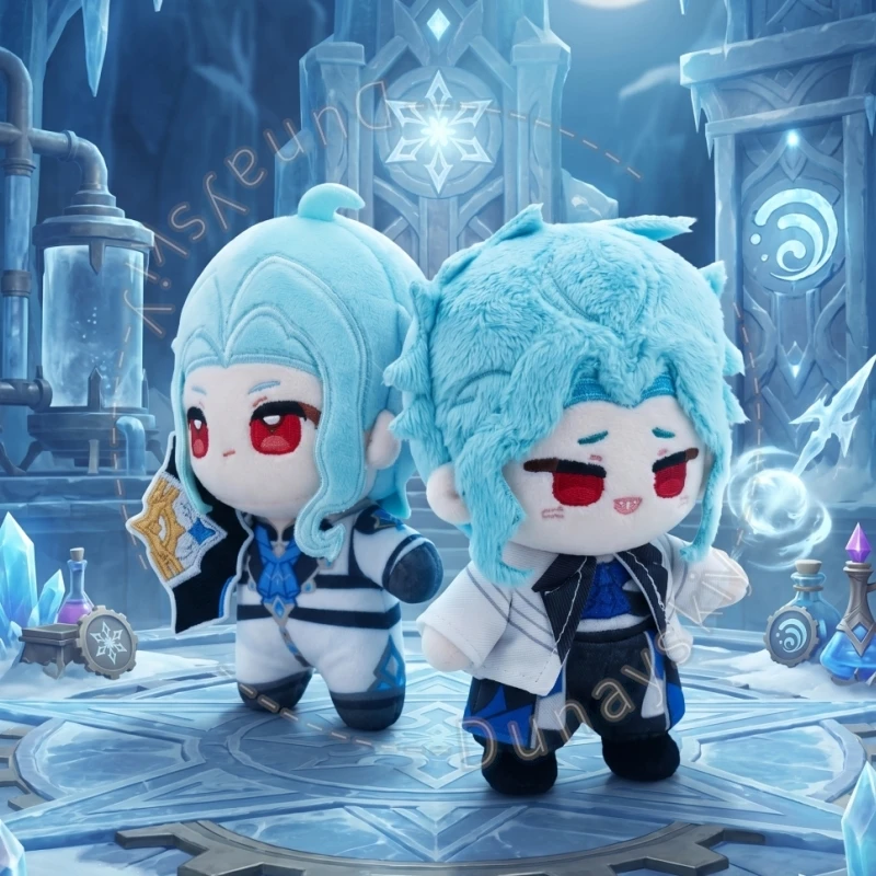 Genshin Impact Plush Chibi Il Dottore 10cm Mini Nunu Plush Removable Mask Accessory Soft Stuffed Cotton Fan Collection Merch Cos