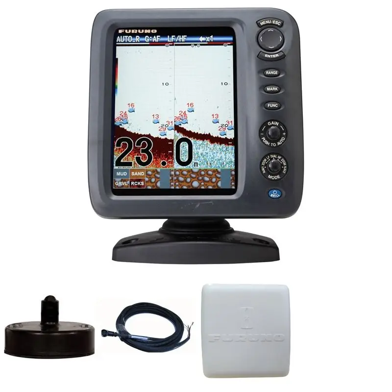 FCV-688 FCV-628 Sonar 5.7 Inch Screen Multi Color LCD Japan Fish Finder With Measuring Function