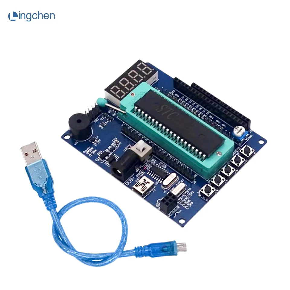 51 MCU development board STC89C52 learning board AVR minimum system AT89S51 intelligent car test board