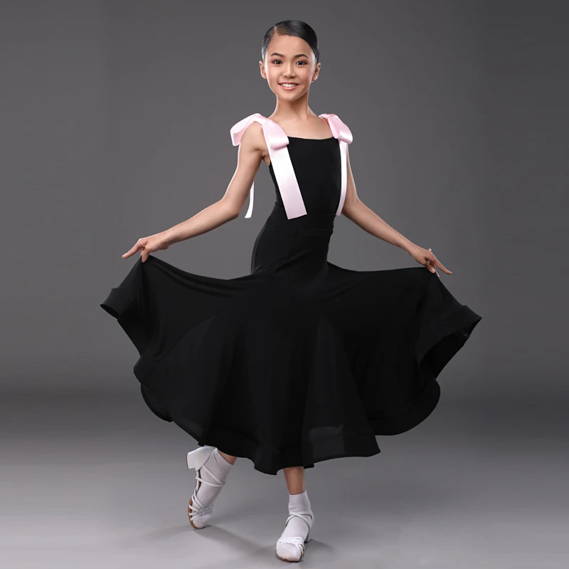 

Современное танцевальное платье на заказ, детское платье для бальных танцев по национальному стандарту, костюм для выступлений по латиноамериканским танцам для девочек SL15034