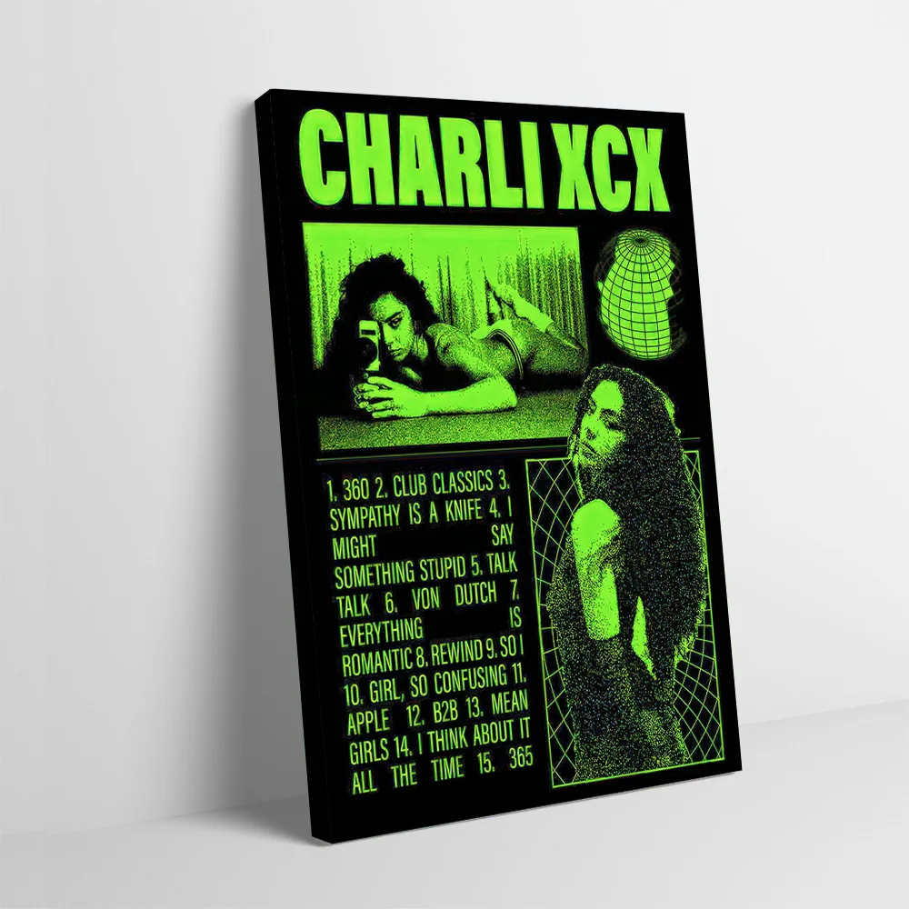 Charli XCX Album Cover Art Printing Poster Customizable Pictures Wall Art Canvas Painting for Decoration Living Room Home Decor