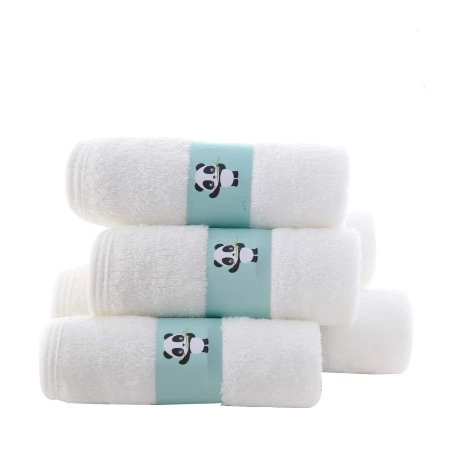 Bamboo Rayon - 2 layers ultra-soft absorbent Newborn bath wipes - reusable baby wipes for delicate skin - white, 6 packs