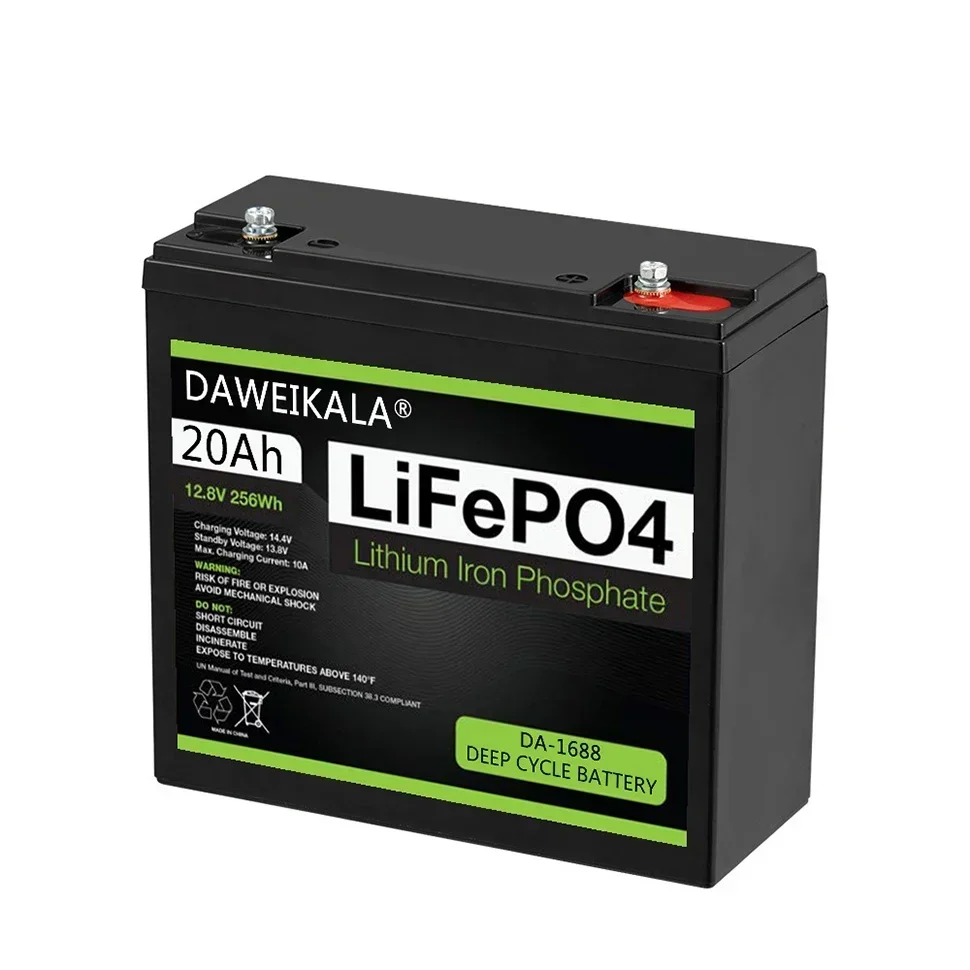 New 12V 20Ah LiFePo4 Battery Lithium Iron Phosphate 12V  LiFePo4 Rechargeable Battery for Kid Scooters Boat Motor real capacity