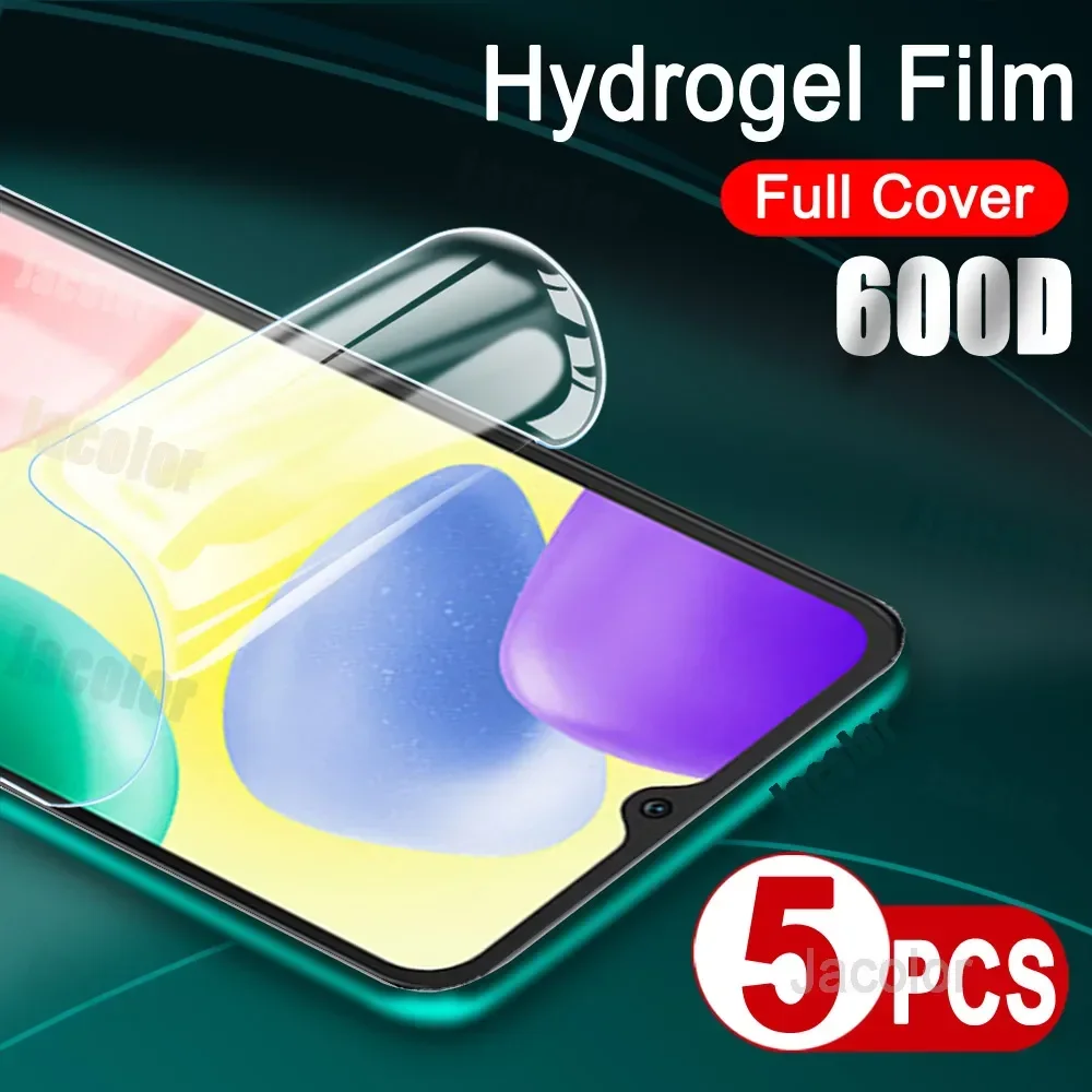 

5pcs Water Gel Hydrogel Film For Xiaomi Redmi 10 Prime 2022 10A 10C Screen Protectors For Redmi 10 Prime A C 10Prime 600D Phone