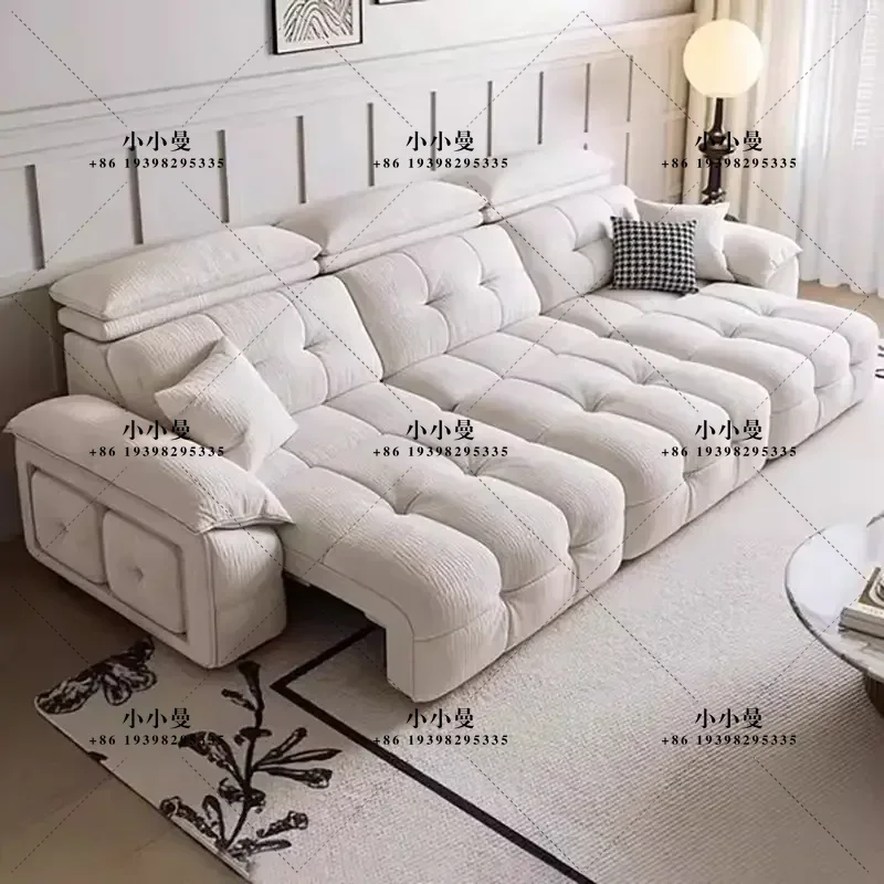 New Foshan Factory Chenike Electric Cream Wind Sofa