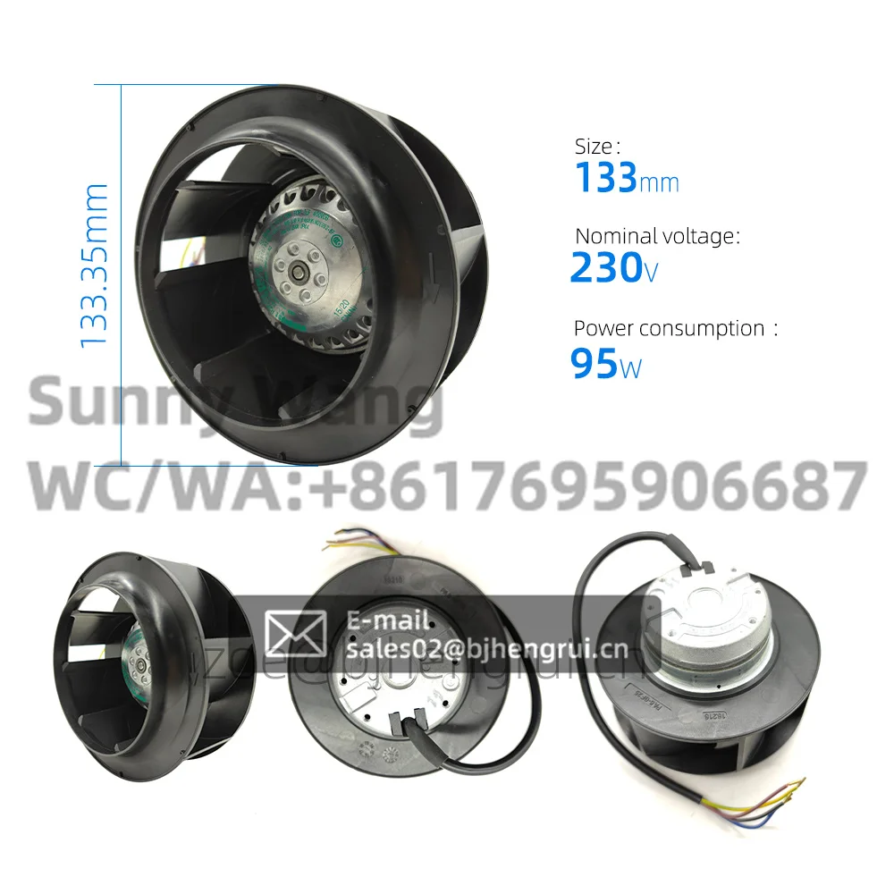 Ebmpapst R2E133-BH66-05 24W 2800rpm 0.11A 230V AC HVAC Centrifugal Fan Blower Air Purification Cooling Fan