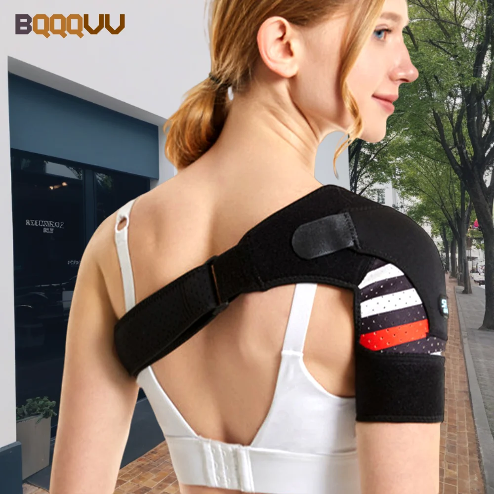 

1PC Shoulder Support Brace for Men & Women, Adjustable Shoulder Sleeve for Joint Pain Relief, Torn Rotator Cuff, Tendonitis