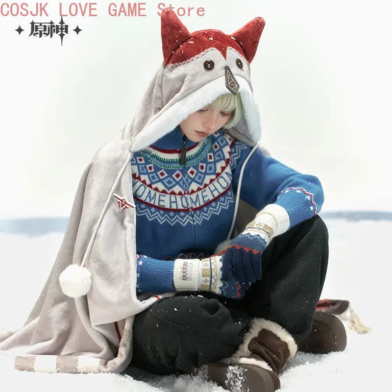 MiHoYo Genuine Official Genshin Impact Alyosha Impression Series Shawl Cape Blanket Gloves Winter Christmas Gift view 2