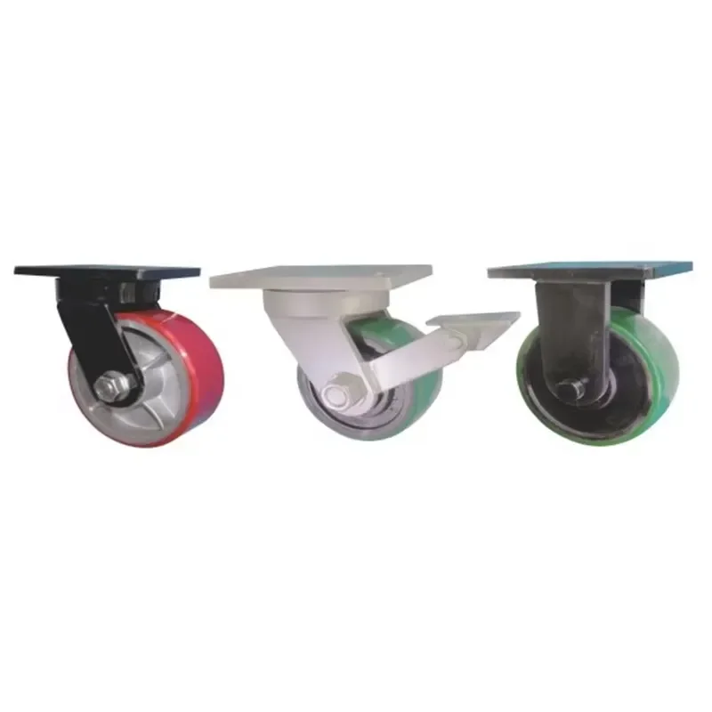Super Heavy-Duty Industrial Casters 8/10/12 Inch, Load 1-4 Ton, Heavy Duty Universal Casters for Factory Equipment