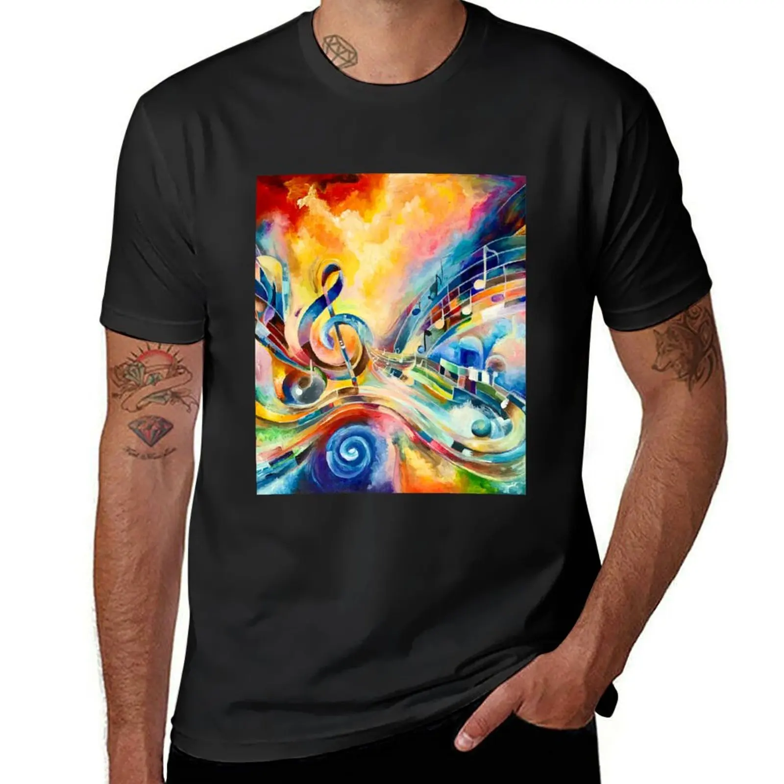 

Synesthesia T-shirt kawaii clothes customs blacks mens t shirts casual stylish