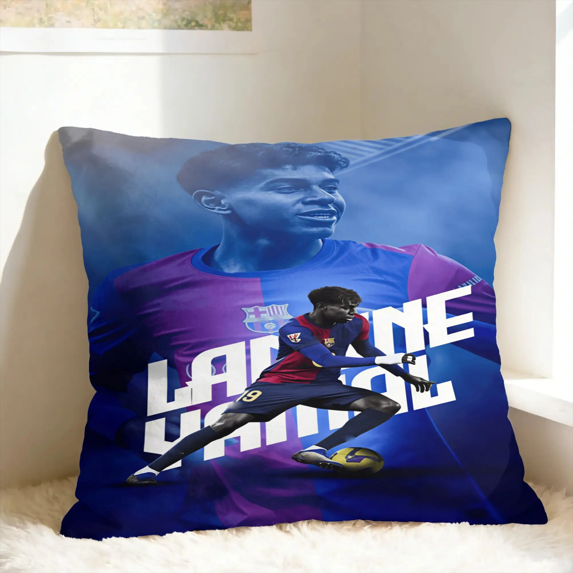 L-Lamine FootballStar y-Yamal Pillowcases  Cute Funny Pillow Case For Sofa Home Decoration Custom Pillow Cover